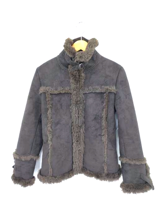 ユーズドフルギ USED古着 ムートンジップジャケット レディース FR：38