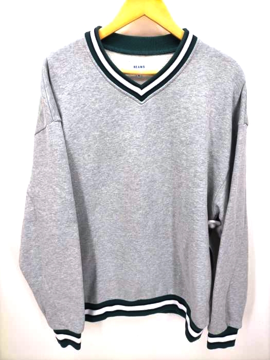 ビームス BEAMS リブラインVネックスウェット メンズ JPN：M