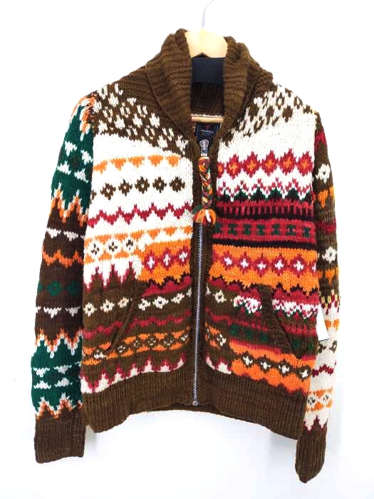 チャムラ CHAMULA Fair Isle Zip Cardigan メンズ JPN：2