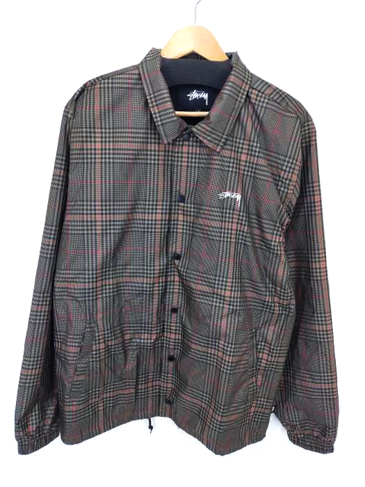 ステューシー Stussy Plaid Coach チェック柄コーチジャケット メンズ JPN：L