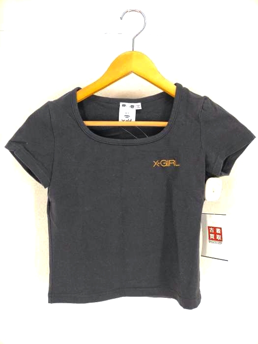 エックスガール X-girl SQUARE NECK BABY TEE レディース JPN：S