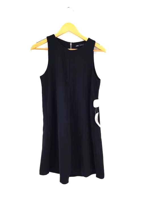 ZARA(ザラ) ノースリーブミニフレアジップアップワンピース レディース import：M