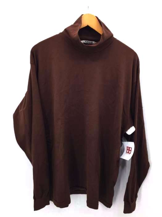 AURALEE(オーラリー) 20AW LUSTER PLAITING HI NECK L/S TEE メンズ JPN:5