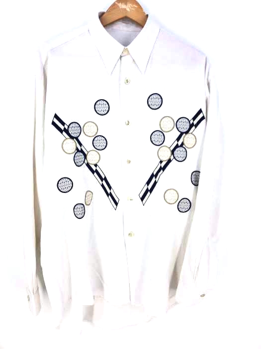 USED古着(ユーズドフルギ) 70S CAPORAL PARIS 刺繍デザインシャツ メンズ JPN:L