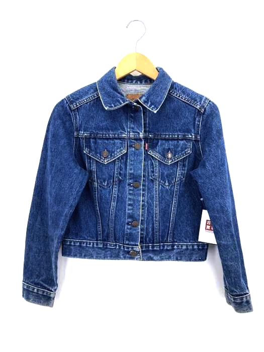 Levis(リーバイス) 76001-0214 クロップドデニムジャケット ボタン裏 