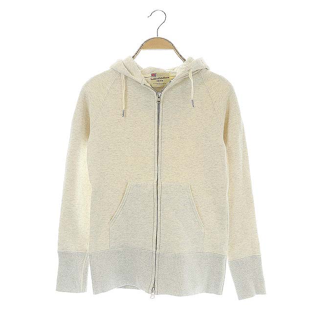 Traditional Weatherwear(トラディショナルウェザーウェア) パーカー スウェット ジップアップ 長袖 S アイボリー /AO レディース  S