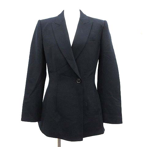 FOXEY NEW YORK(フォクシーニューヨーク) COLLECTION テーラードジャケット 紺ジャケ ピークドラペル シングル 1B レディース  40（L）