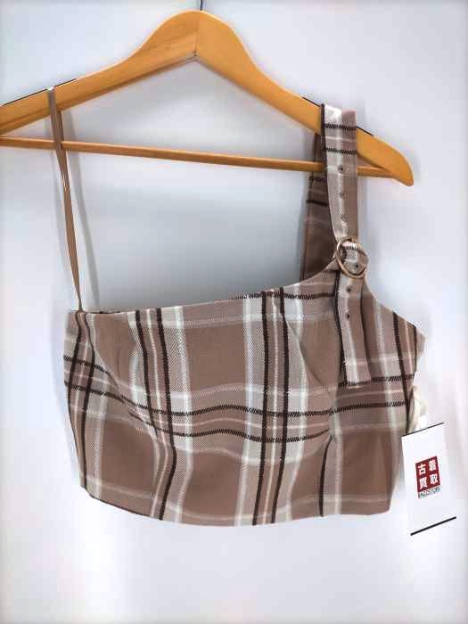 rienda(リエンダ) Mole check Bustier TOP レディース  M