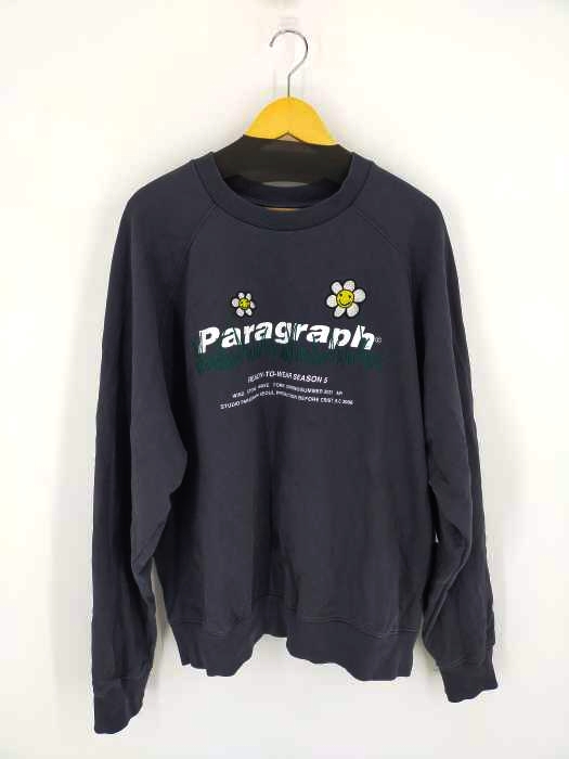 PARAGRAPH(パラグラフ) FLOWER EMBROIDERY SWEATSHIRT メンズ 表記無