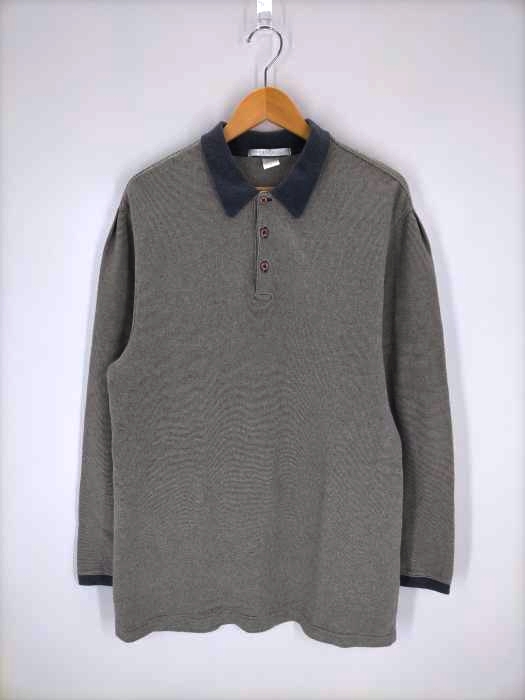 PERRY ELLIS(ペリーエリス) ボーダーロングスリーブポロシャツ メンズ JPN：L