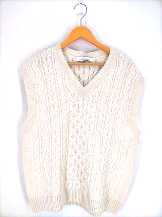 UNITED ARROWS green label relaxing(ユナイテッドアローズグリーンレーベルリラクシング) Shepley Yarns アラン ニットベスト メンズ  L
