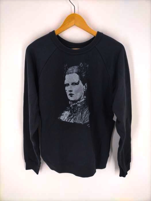 ダイエットブッチャースリムスキン DIET BUTCHER SLIM SKIN 19AW rhapsody oneフロントプリントロングスリーブスウェット メンズ JPN：1
