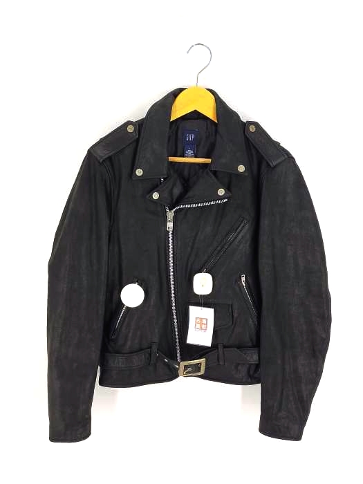 ギャップ Gap ダブルレザージャケット メンズ import：S