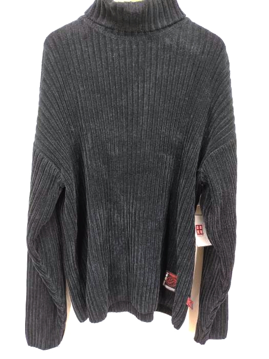 ユーズドフルギ USED古着 {{CLENCH JEANS}} タートルネック オーバーサイズ ベロアニット メンズ JPN：XL