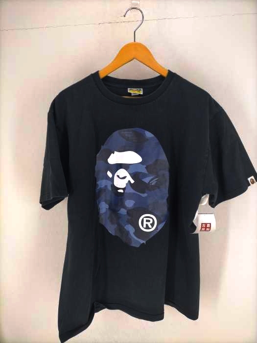 アベイシングエイプ A BATHING APE カモサル顔プリント半袖Tシャツ メンズ JPN：XXL