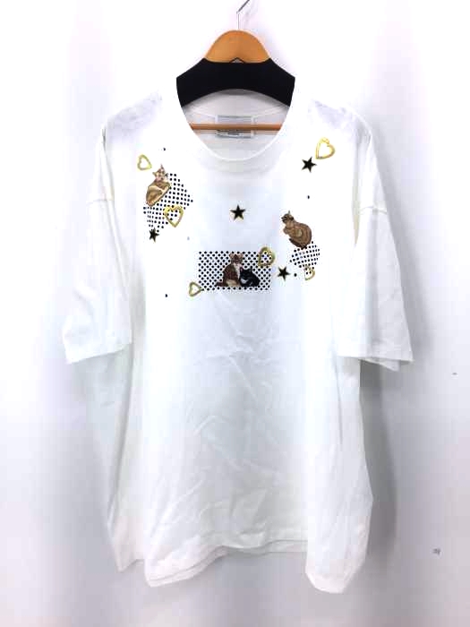 USED古着(ユーズドフルギ) bob mackie キャット刺繍 ワンピースTEE レディース 表記無