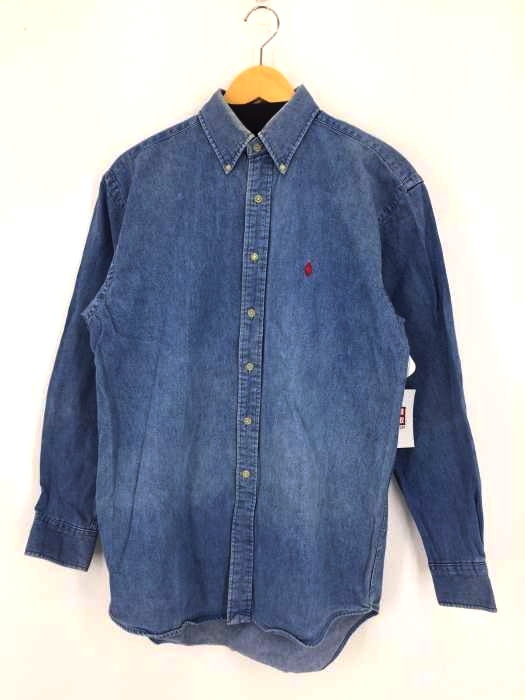 RALPH LAUREN(ラルフローレン) BLAIRE ワンポイントロゴ デニムボタンダウンシャツ メンズ  S