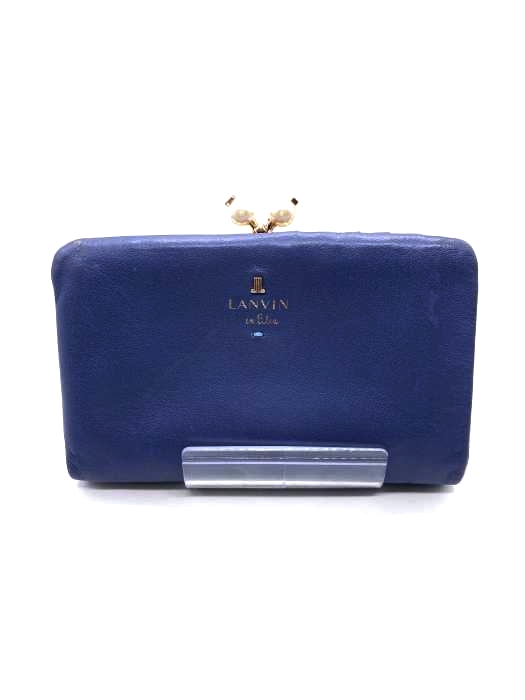 LANVIN en Bleu(ランバンオンブルー) パールモチーフ二つ折り財布 レディース 表記無