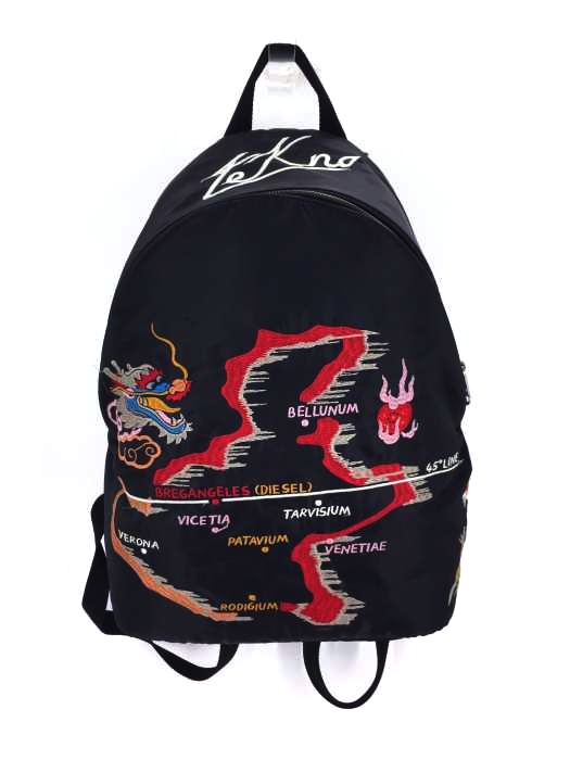 DIESEL(ディーゼル) M-TOKYO BACK TEKNOX スーベニア刺繍バックパック メンズ 表記無