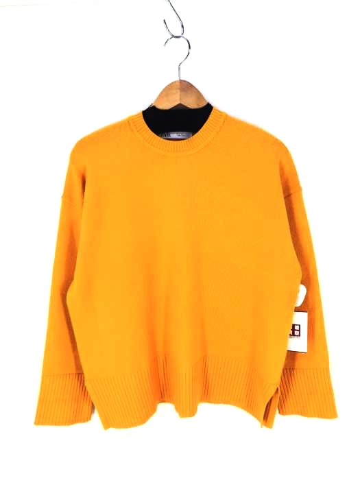 ZARA(ザラ) リブトリムサイドスリットニットセーター レディース