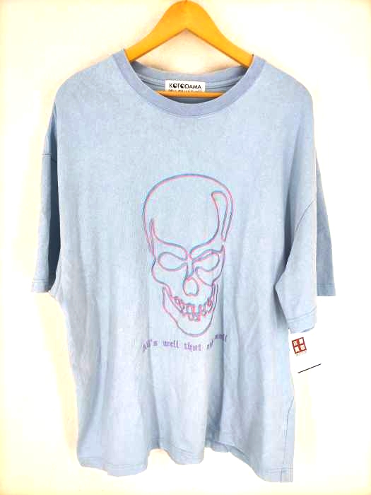 USED古着(ユーズドフルギ) KOTODAMA Soul of language 刺繍クルーネックTシャツ メンズ 表記無