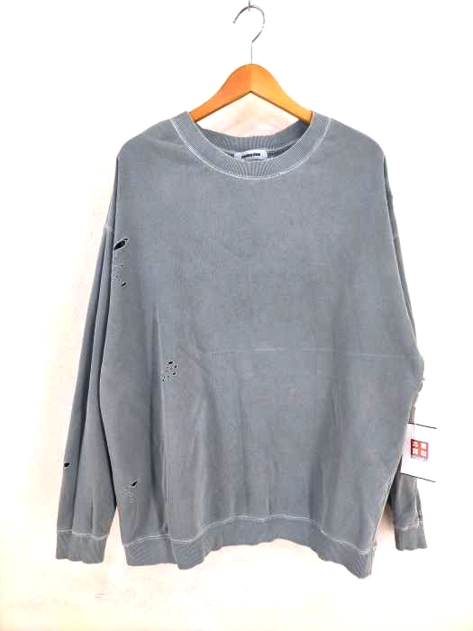 MONKEY TIME(モンキータイム) FRCH/TRY DISTRESSED CREW メンズ JPN：L