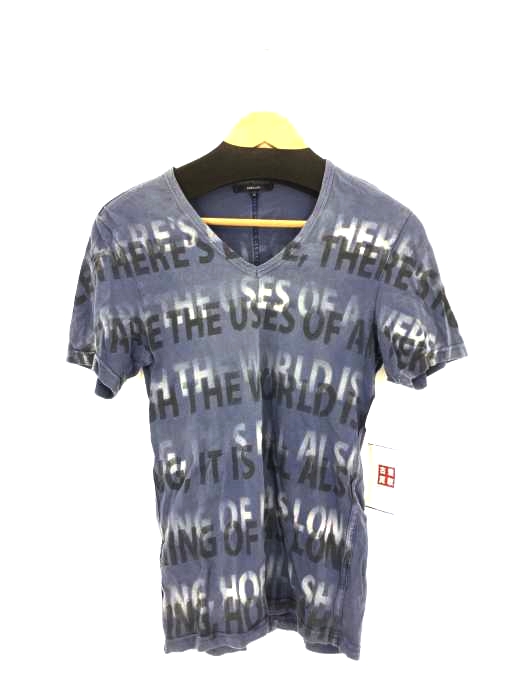 SHELLAC(シェラック) 総柄 VネックTシャツ メンズ  44