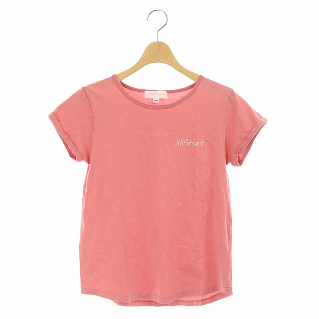 ジルスチュアート JILLSTUART ジルスチュアート JILL STUART ロゴTシャツ カットソー 半袖 ロールアップ FR ピンク /ES ■OS ■SH レディース レディース  FR