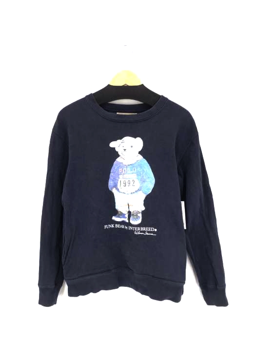 INTERBREED(インターブリード) BEAR プリントクルーネックスウェット メンズ JPN：M