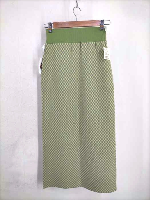 USED古着(ユーズドフルギ) Hey Life Store block check knit skirt レディース FREE
