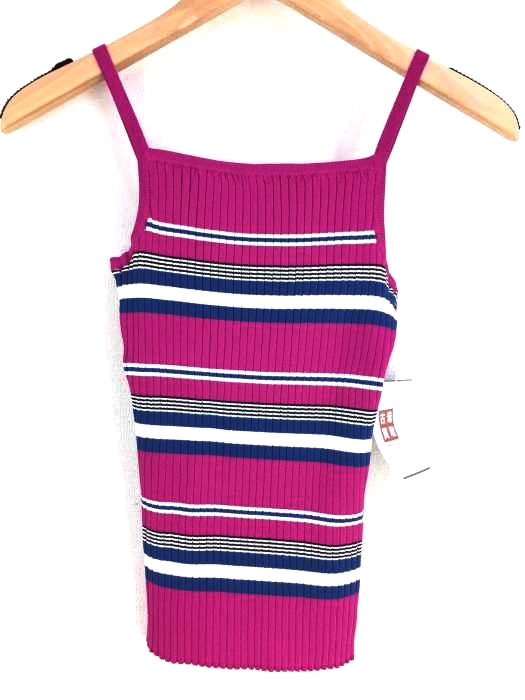 moussy(マウジー) MULTI BODER KNIT TANK レディース  FREE