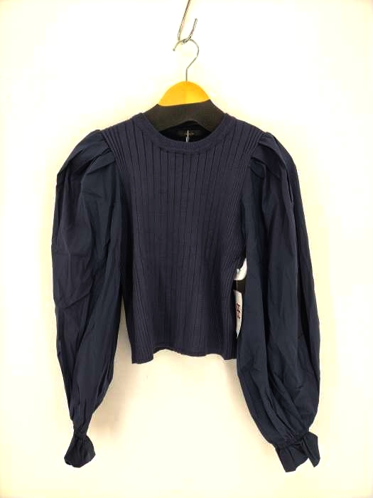 rienda(リエンダ) Shirt SLV Combi KNIT TOP レディース  FREE