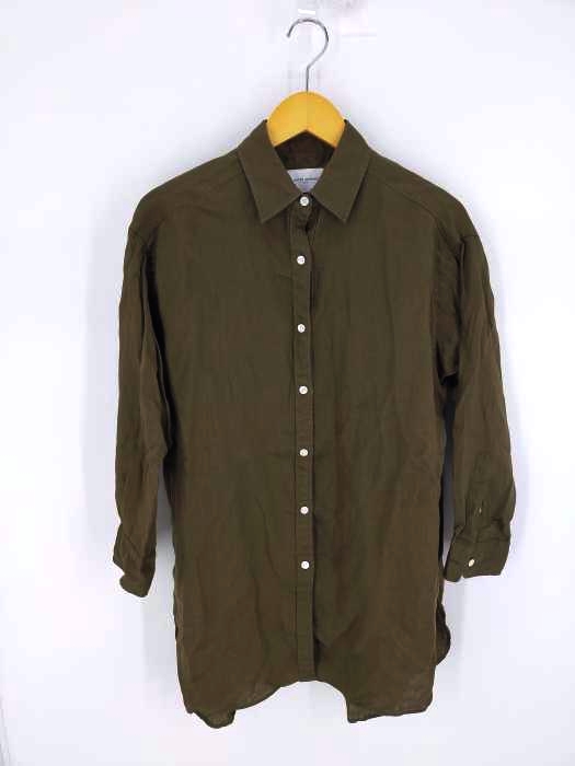 UNITED ARROWS(ユナイテッドアローズ) リネン スリット ロングシャツ レディース JPN：36
