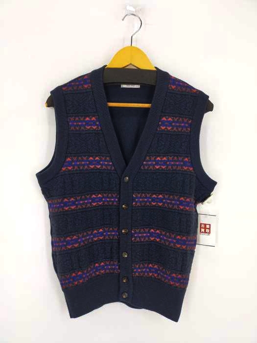 ellesse ノルディック柄 ニットベスト メンズ  L