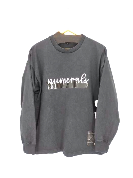 NUMERALS(ヌメラルズ) 度詰ロゴプリント L/STシャツ メンズ JPN：M