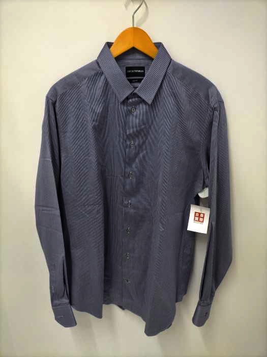 EMPORIO ARMANI(エンポリオアルマーニ) SLIM FIT ストライプシャツ メンズ UK：42