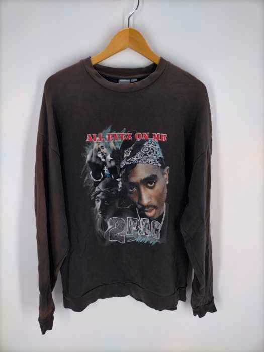 asos(エイソス) ブリーチ加工2PAC プリントスウェット メンズ JPN：M