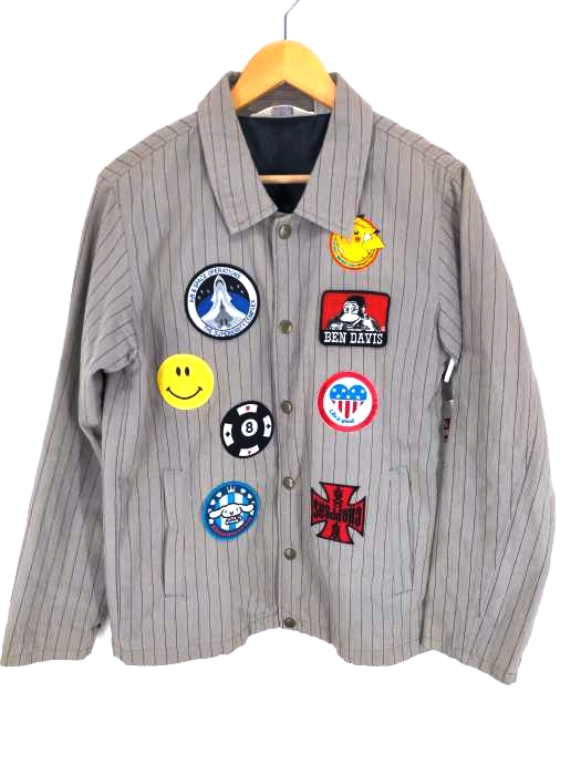 ベンデイビス BEN DAVIS ワッペンワークコーチジャケット メンズ JPN：S