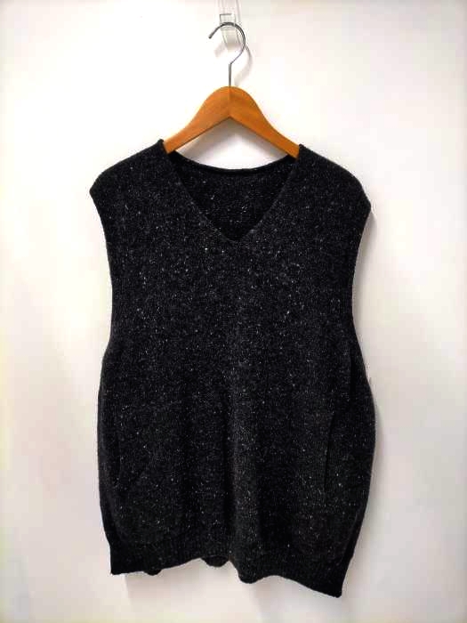 クレプスキュール crepuscule 19AW wholegarment knit vest メンズ JPN：3