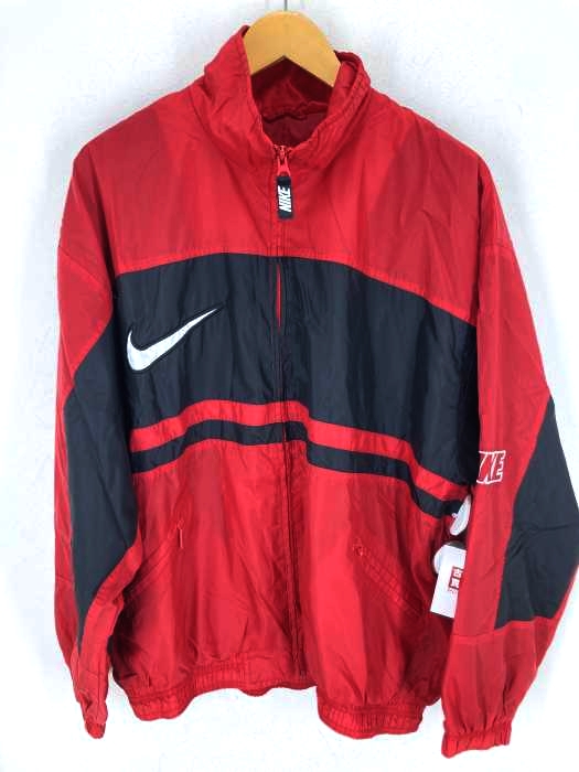 ナイキ NIKE マレーシア製 ビッグスウッシュ ナイロンジャケット メンズ JPN：L