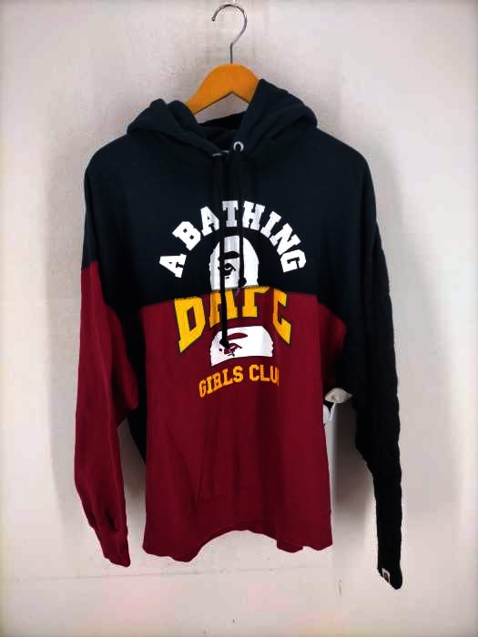 アベイシングエイプ A BATHING APE patchwork logo-print hoodie レディース JPN：M