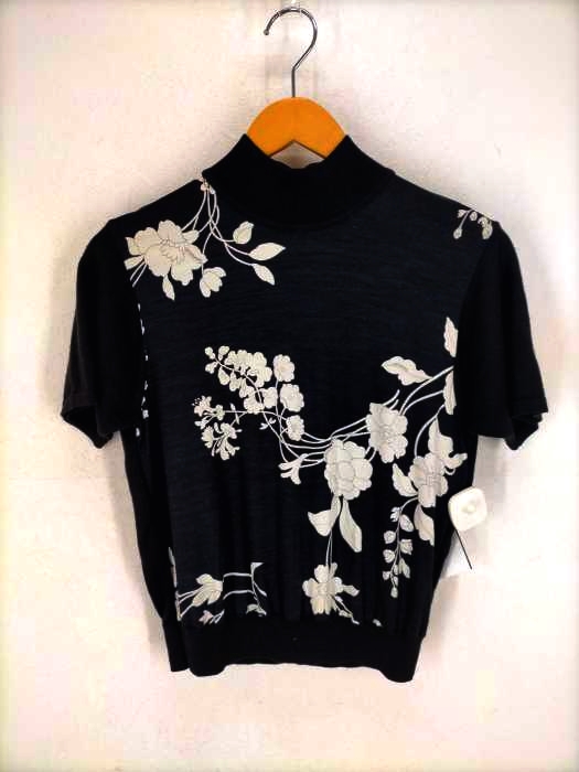 レオナール LEONARD シルク混 フラワーカットソー レディース JPN：L