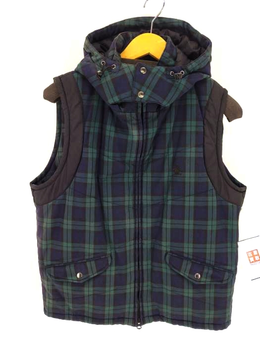 ペンギン バイ マンシングウェア Penguin by Munsingwear ブラックウォッチ フード付きベスト メンズ JPN：4