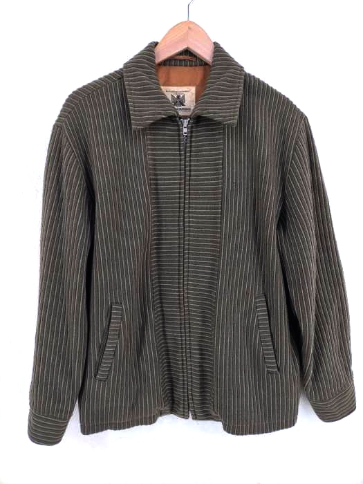 ユーズドフルギ USED古着 MUSASHI INCORPORATED 70S~80S YKKZIP ニットブルゾン メンズ JPN：L