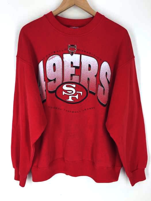 ヘインズ Hanes 90s USA製 49ERS クルーネックスウェット メンズ JPN：L