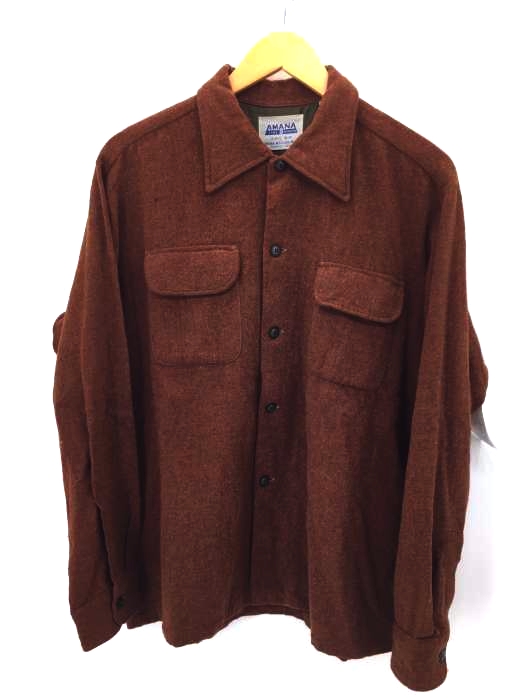AMANA(アマナ) 60S ウールシャツジャケット メンズ import：L