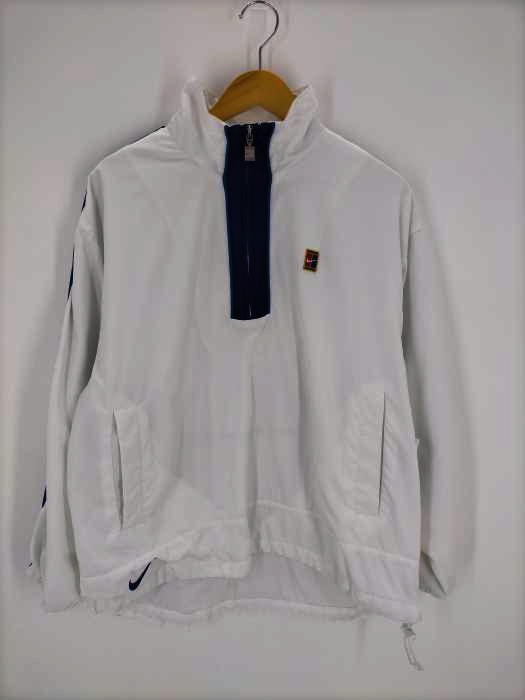 NIKE(ナイキ) 90s-00s 白タグ nike court ロゴ ハーフジップジャケット メンズ JPN：M