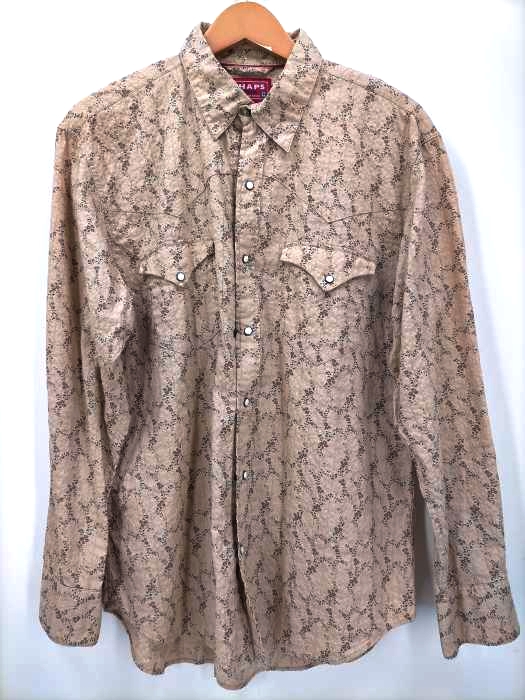 CHAPS Denim(チャップスデニム) ウエスタン シアサッカー 小花柄 シャツ メンズ JPN：M