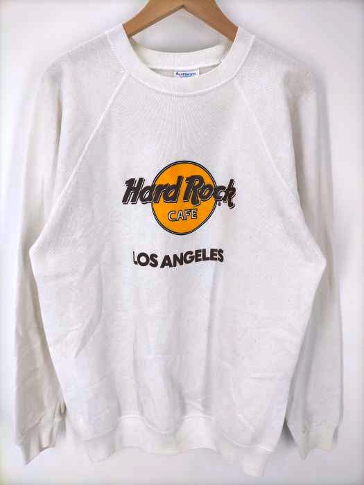 USED古着(ユーズドフルギ) 80S Hanesボディ Hard Rock CAFE LA ラグランスウェット メンズ import：L