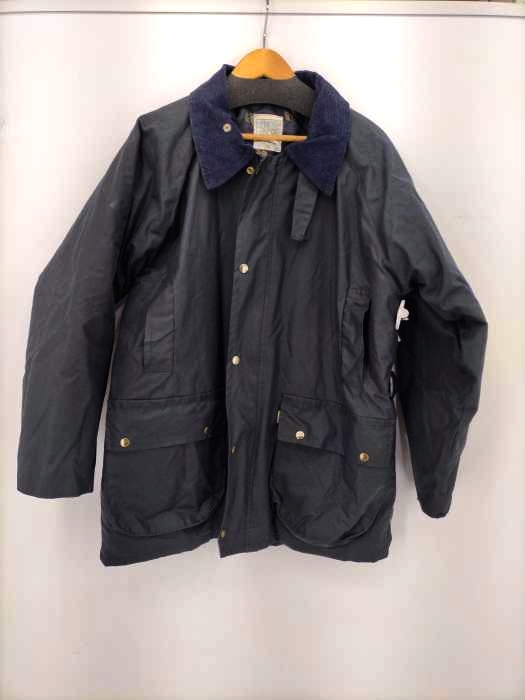 USED古着(ユーズドフルギ) ARON WEAR イギリス製 チンスト付き襟コーデュロイ切替オイルドジャケット メンズ JPN：M